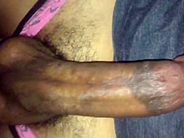 Raven babe huge cock morning wank