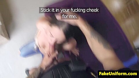 Real Brit Amateur Analfucked By Fake Copper