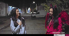 Real Life Futanari - Zuzu Sweet, it is not sin to be fucked and creampie by own futaclone - PissVids