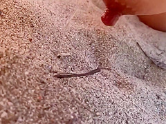 Real Life Risky Nude Beach Public Hike, Sun, Play & Fuck  Huge Cumshot