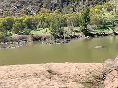 Real Life Risky Nude Beach Public Hike, Sun, Play & Fuck  Huge Cumshot