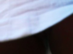 Real amateur brunette teen 18+ upskirt video