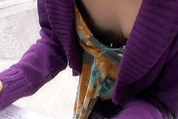 Real downblouse amateur japanese teen 18+