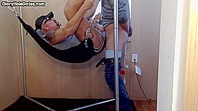 Real gaydaddy fucked at home in sling by cocksucked stud