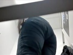 Real milf in hot black panty sexy ass closeups