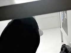 Real milf in hot black panty sexy ass closeups