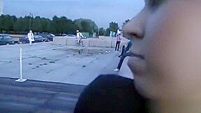 Real public fuck movie with sexy coed babe