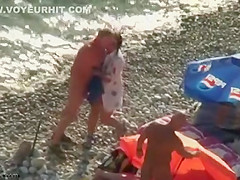 Real swingers at a nudist beach