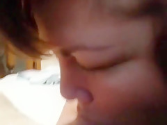 Recorded my BBW wife giving me a great blowjob