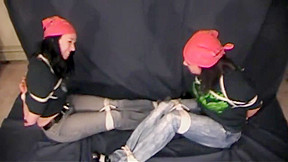 Red Bandanna Girls Tied Up