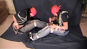 Red Bandanna Girls Tied Up