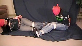 Red Bandanna Girls Tied Up