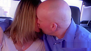 Reserved couple lets lose upon their arrival to the swing house