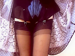 Retro Black French Knickers