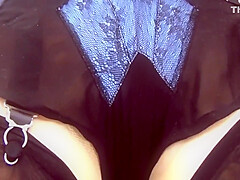 Retro Black French Knickers