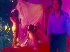 Retro porn movie from the 1980s with hairy sluts
