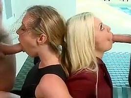 Rich Babes Devour Drivers Big Hard Cocks