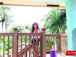 Riley Jean In Half Japanese Half Russian teen 18+ Comes In For Casting And Quick Corona Check