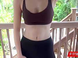 Riley Jean In Half Japanese Half Russian teen 18+ Comes In For Casting And Quick Corona Check