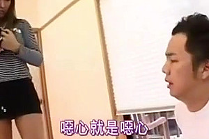 Rina Yaguchi - Japanese shemale go home and family fucked together ( 1)