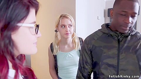 Rob Piper, Chloe Cherry And Michele James In Black Step dad Bangs Step Daughter And student 18+