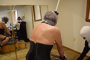 Ronni gets E-Stim and a Good Beat-Down Sept 2019 Master T