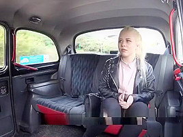 Russian Blonde teen 18+ Fucks The Horny Taxi Driver For Fare
