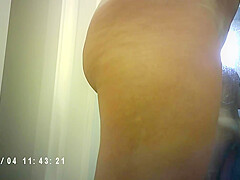 Russian teen 18+ micro bikini in a crowded swimming pool and CMNF