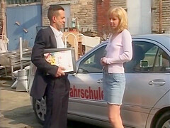 Scandalous German Teacher Gets Fucked In The Parking Lot Of A School In Germany