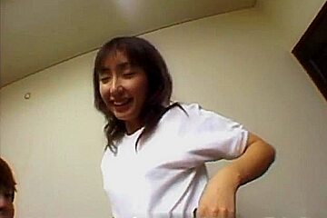 School Haruka Hhoshikawa blow her professor´s belly stick