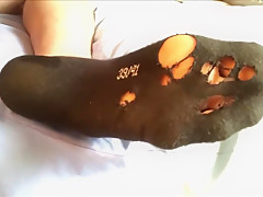 Self footjob & Feet licking 02