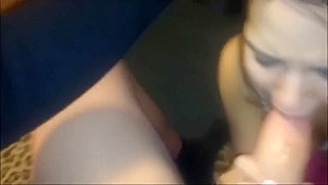 Sensual Brunette teen 18+ Caprice Gives Pov Blowjob