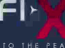 Sex android plays with a sexy busty hottie in restraints in a spacecraft