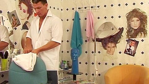 Sex in the hairdresser shop - CrunchBoy