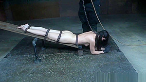 Sex slave restrained for punishment