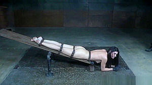 Sex slave restrained for punishment