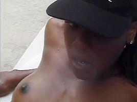 Sexy African Hooker With Small Tits Spreads Legs For Dick