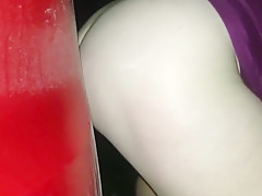 Sexy BBW Fucks her Car and Dildo