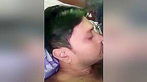Sexy Boudi Kissing And Blowjob
