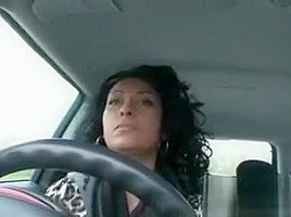 Sexy Danica in the Car