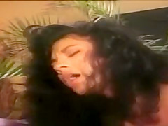 Sexy Latin business woman milks her black cock client