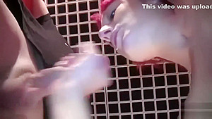 Sexy Petite Redhead in Sperm Gangbang