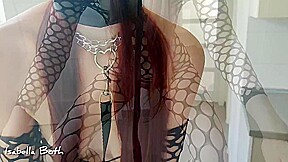 Sexy Slave Girl Eats Cum