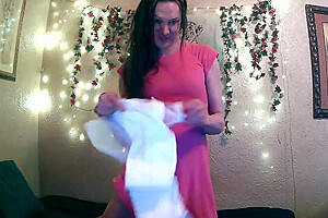 Sexy Wetting And Diaper Change!