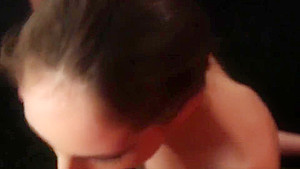 Sexy beauty gets cum load on her face swallowing all the load