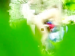 Sexy couple making love in the playground captured on-camer