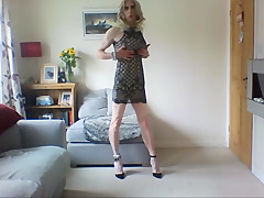 Sexy grey minidress