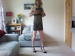 Sexy grey minidress
