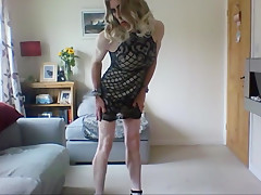 Sexy grey minidress