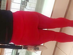 Sexy mex ass and tits in red